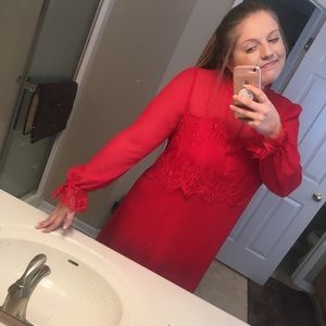 Red, Lacy dress from Target!